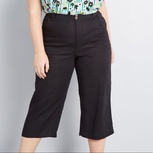 NWT ModCloth Cropped Wide-Leg Pants
